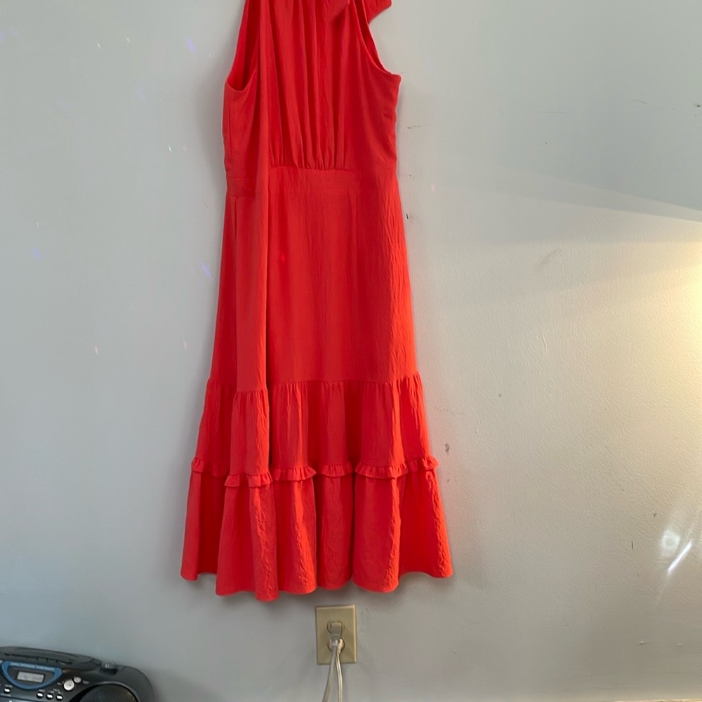 Chetta B One Shoulder Red Dress